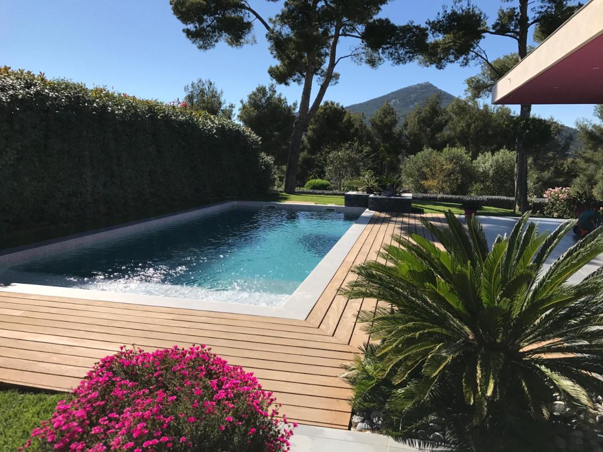Chambre Luxe Dans Villa De Standing Avec Piscine, Acces Discret Et Independant, Terrasse Arboree Et Parking Prive La Valette-du-Var Kültér fotó