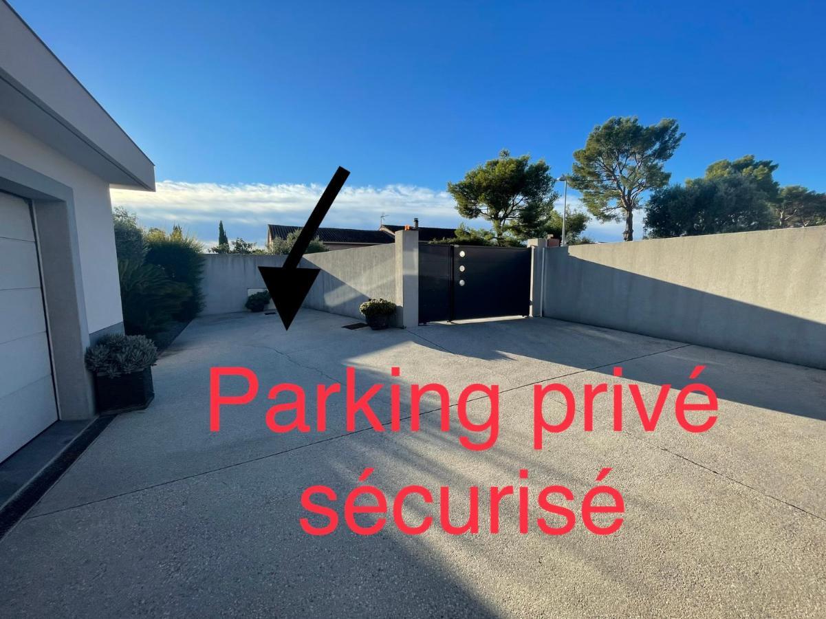 Chambre Luxe Dans Villa De Standing Avec Piscine, Acces Discret Et Independant, Terrasse Arboree Et Parking Prive La Valette-du-Var Kültér fotó